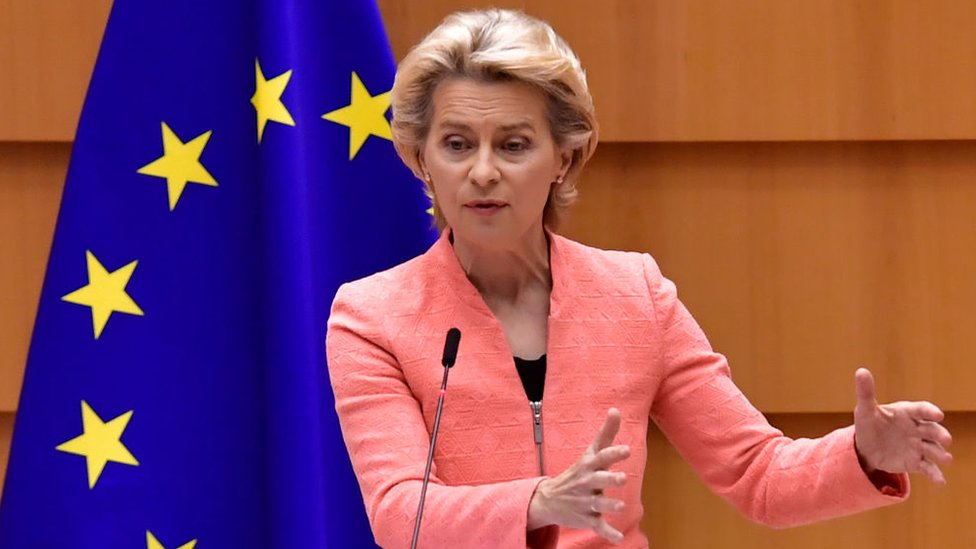 Avrupa Birliği Komisyonu Başkanı Ursula von der Leyen (Avrupa Parlamentosu)