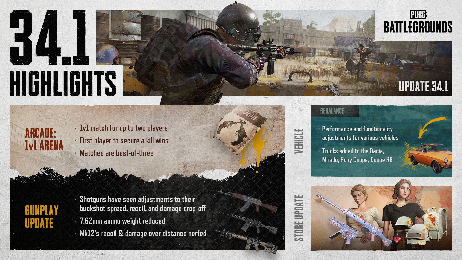 PUBG 34.1 Güncelleme