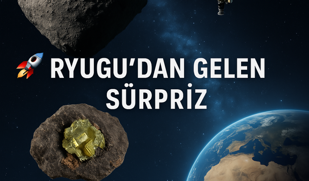 generate image , 🚀 Ryugu’dan Gelen Sürpriz: Güneş Sistemi’nin Kimyası Yeniden Yazılıyor mu?
