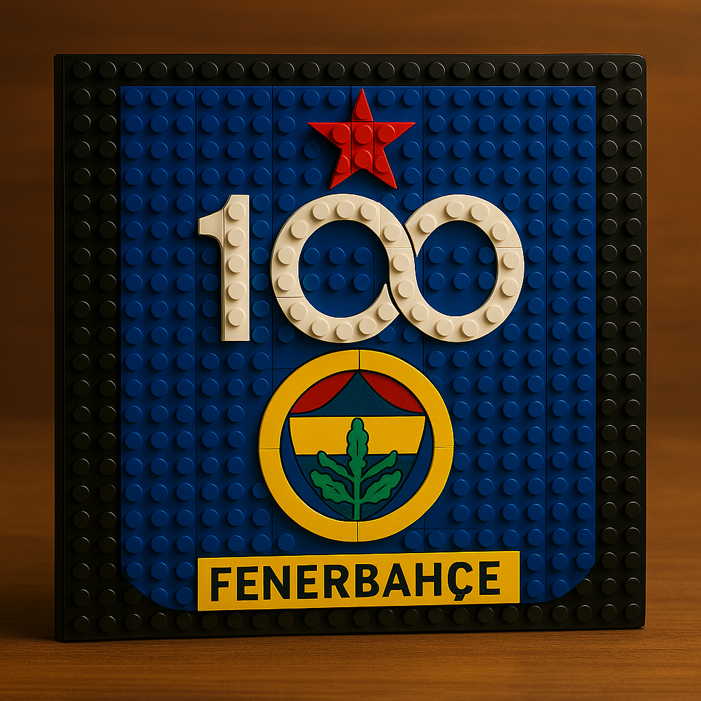 Cumhuriyetin 100. Yılında 100. Yıl Arması LEGO Mozaik